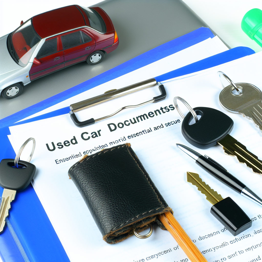 Guida essenziale: I documenti necessari per l’acquisto di un’auto usata